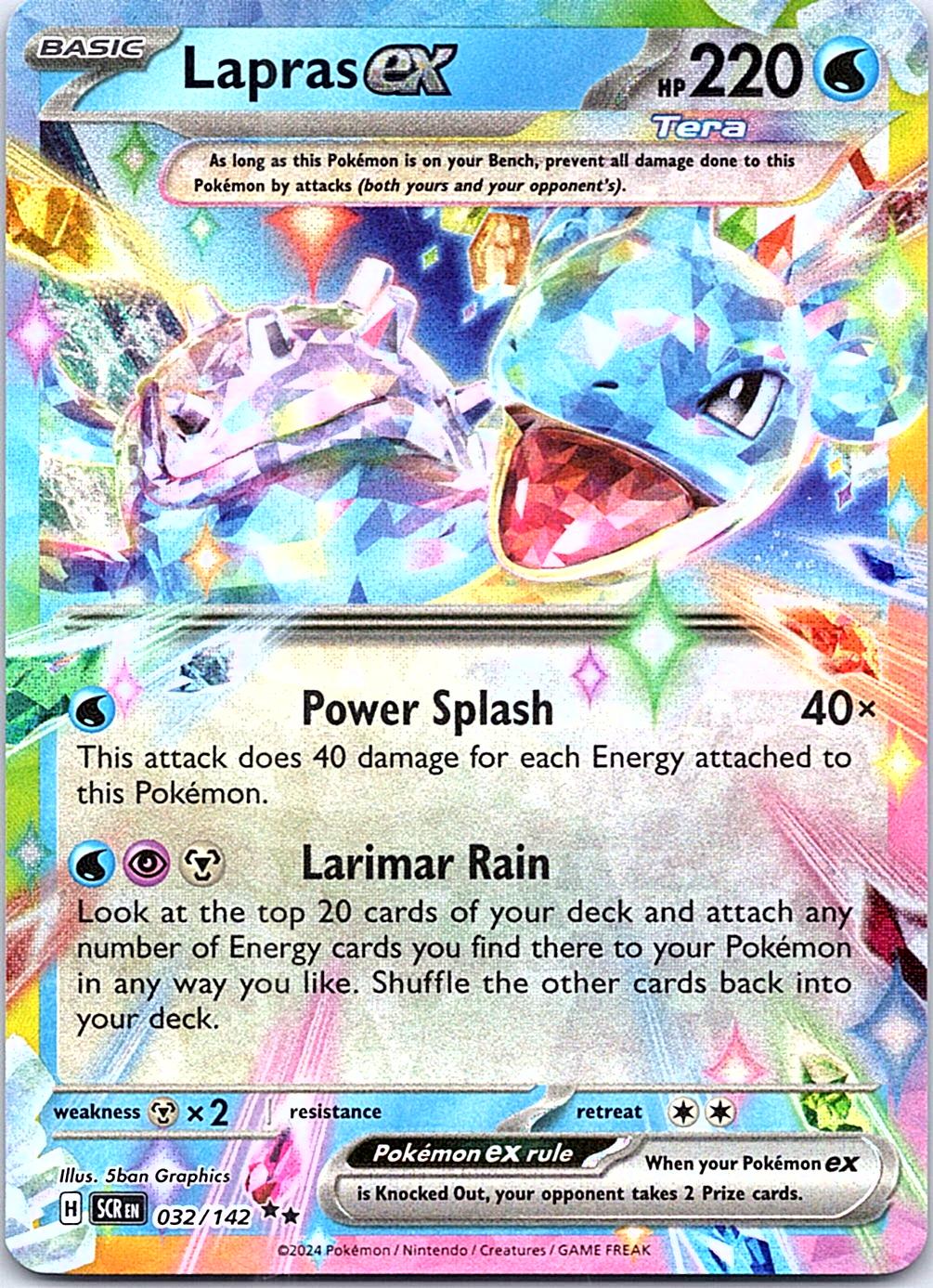 SV07: Scarlet & Violet Stellar Crown Lapras ex #32/142