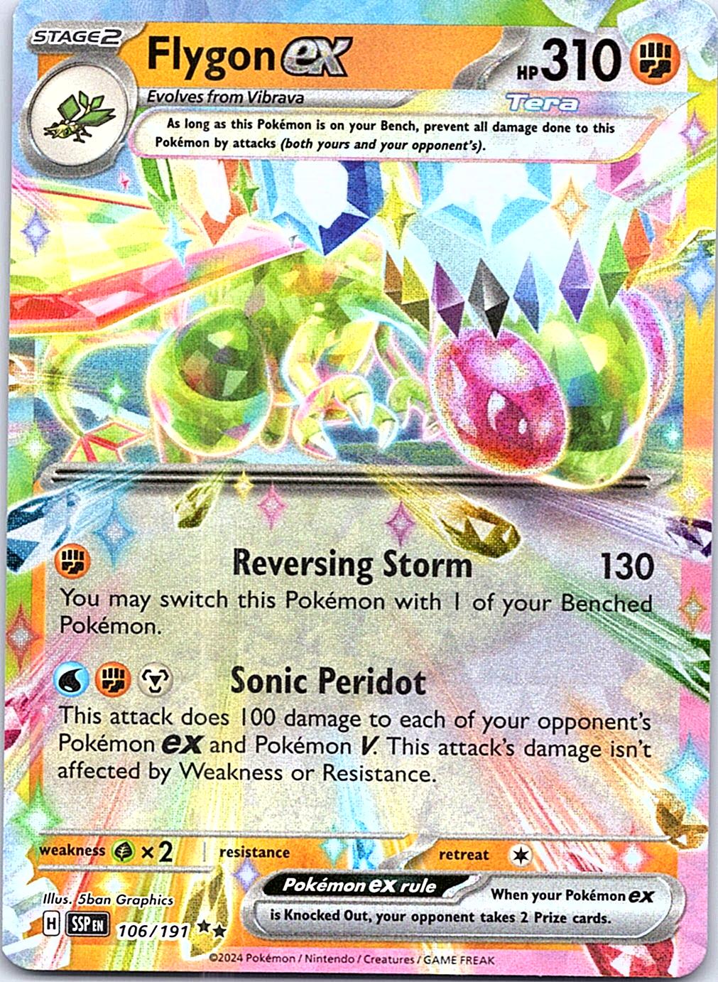 SV08: Scarlet & Violet Surging Sparks Flygon ex #106/191