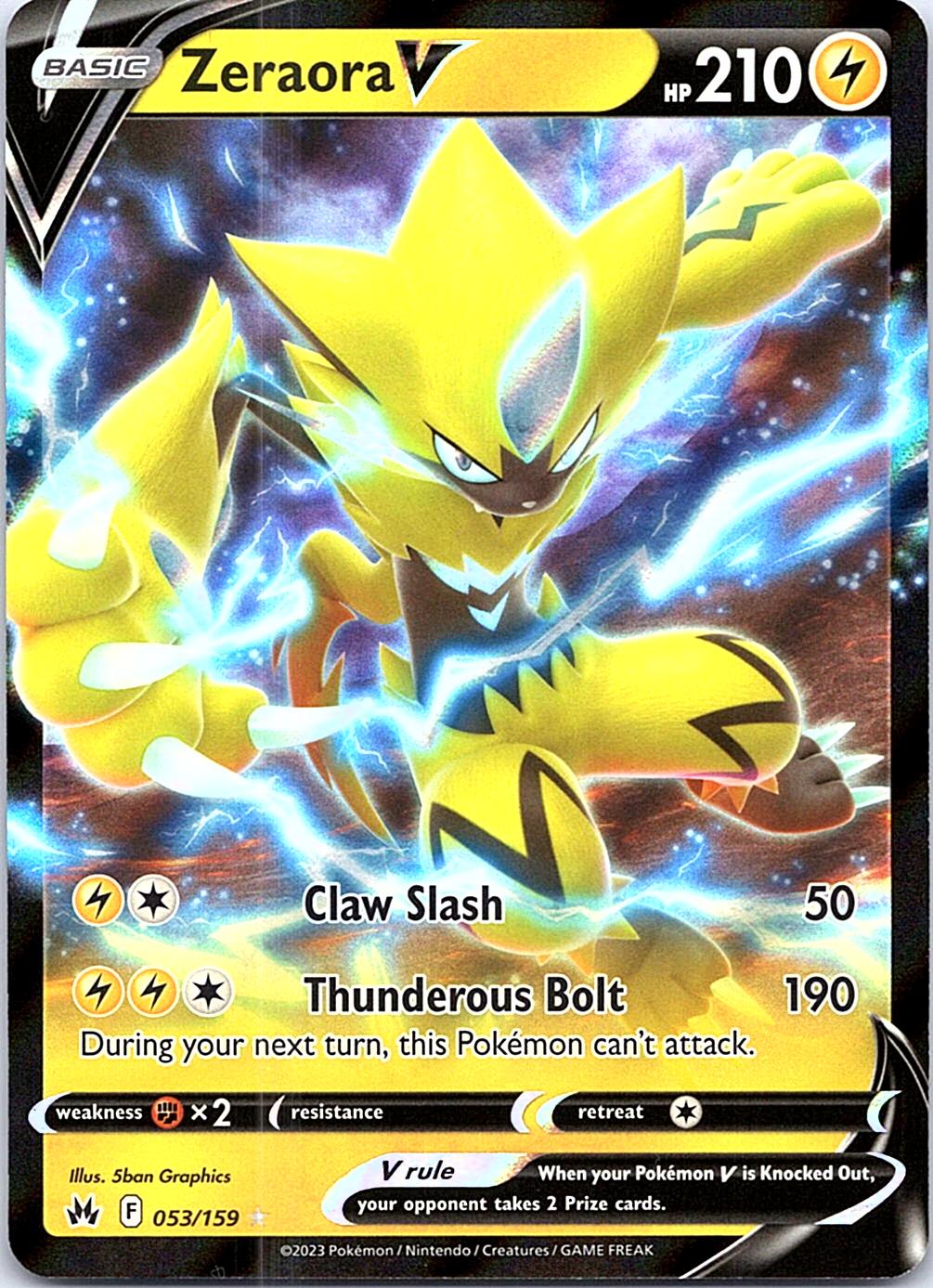 Crown Zenith Zeraora V #053/159