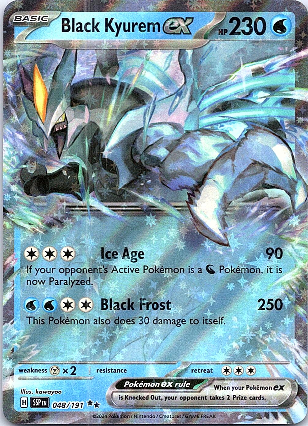 SV08: Scarlet & Violet Surging Sparks Black Kyurem ex #48/191