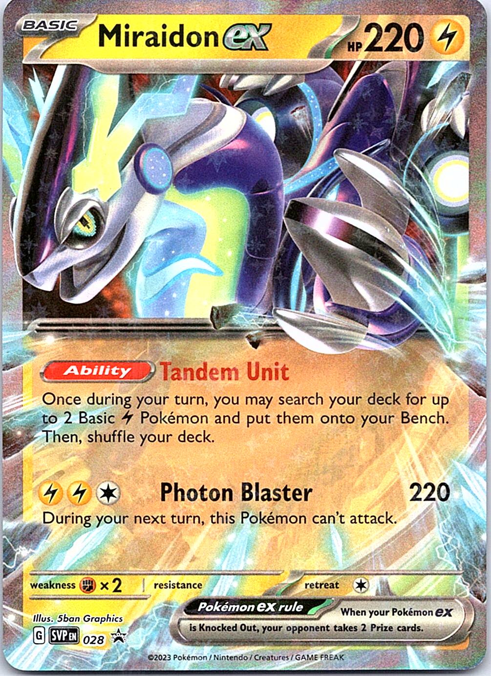 SV: Scarlet & Violet Promo Cards Miraidon ex #028