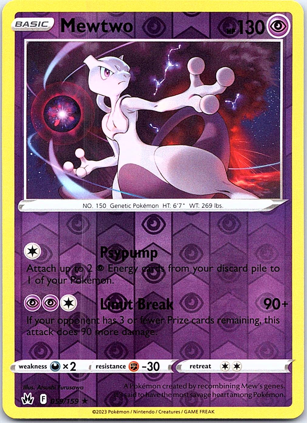 Crown Zenith Mewtwo #059/159