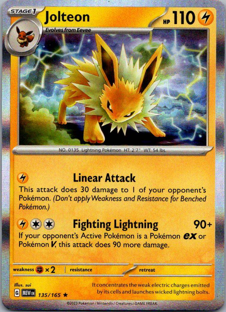 SV: Scarlet & Violet 151 Jolteon #135/165