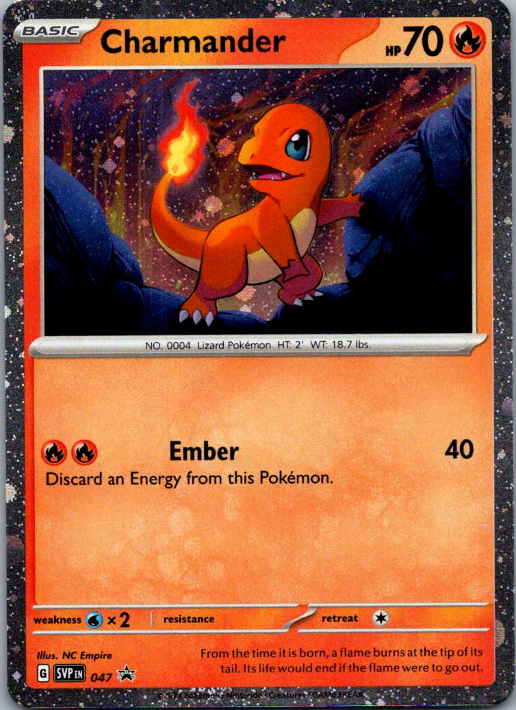 SV: Scarlet & Violet Promo Cards Charmander (Cosmos Holo) #047