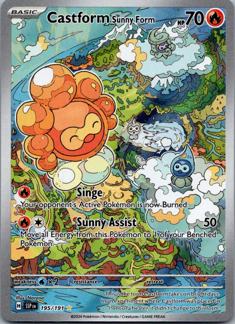 SV08: Surging Sparks Castform Sunny Form #195/191