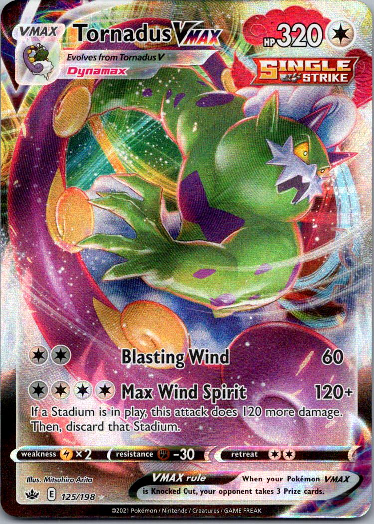 SWSH06: Chilling Reign Tornadus VMAX #125/198