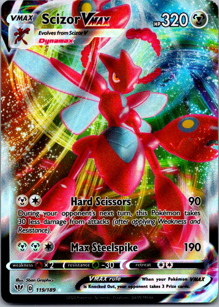 SWSH03: Darkness Ablaze Scizor VMAX #119/189