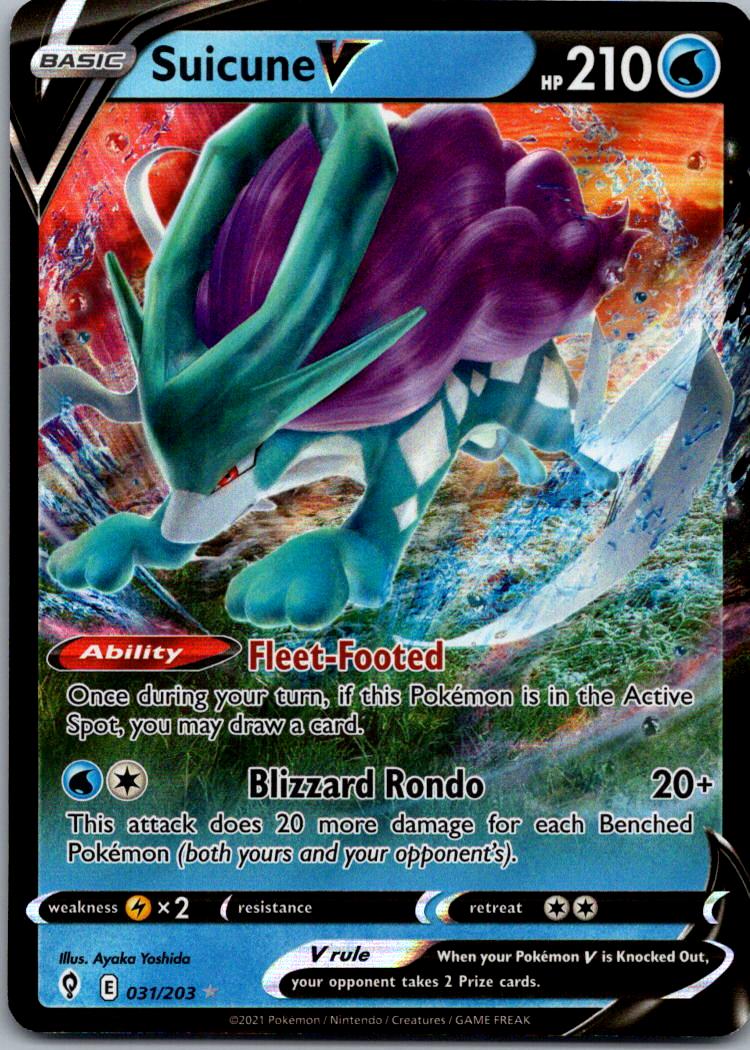 SWSH07: Evolving Skies Suicune V #031/203