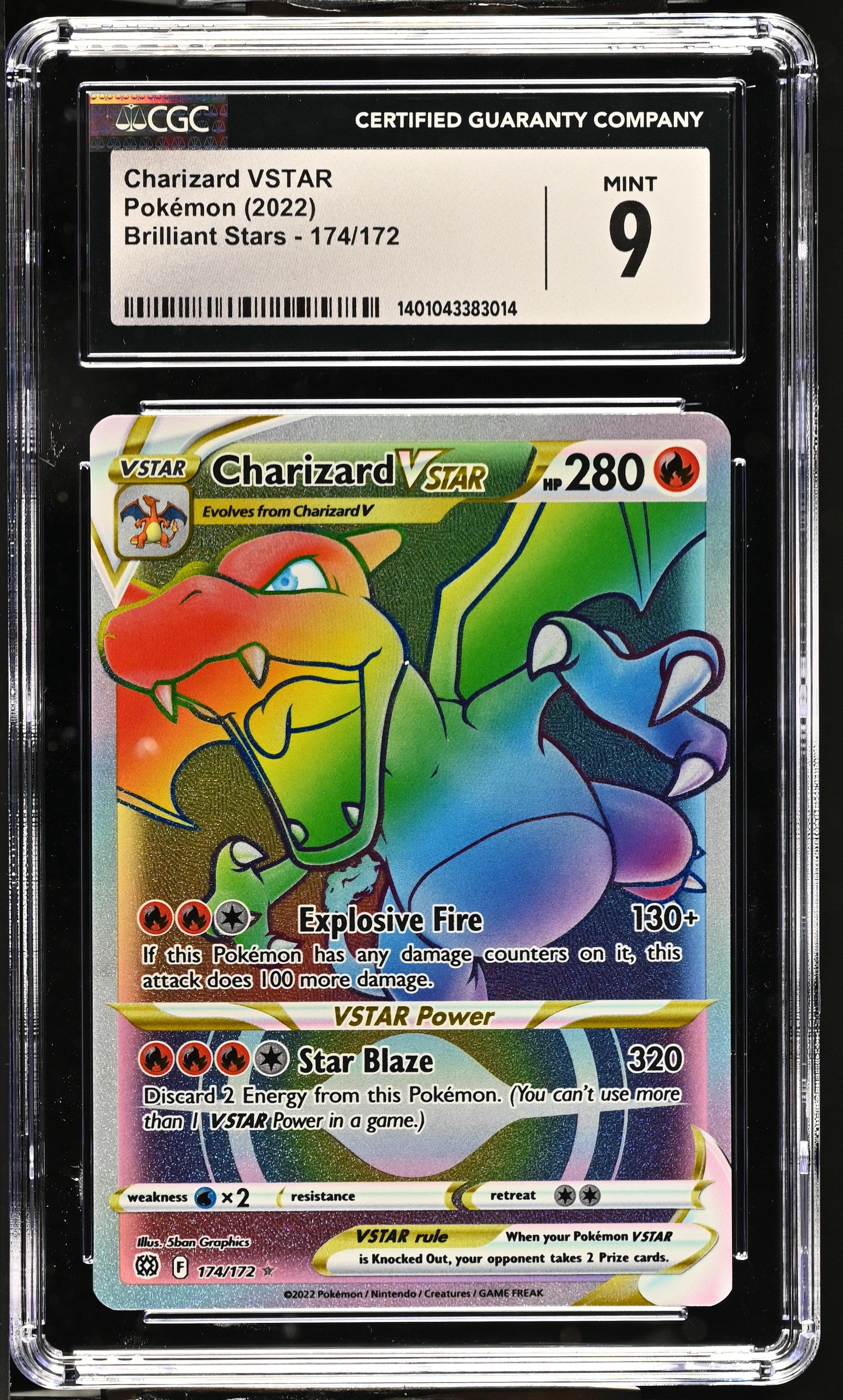 Card Name: Charizard VSTAR

Card Variation:

Set: 2022 Brilliant Stars

Card #: #174/172

Please check out our other listings for more great Pokémon cards.