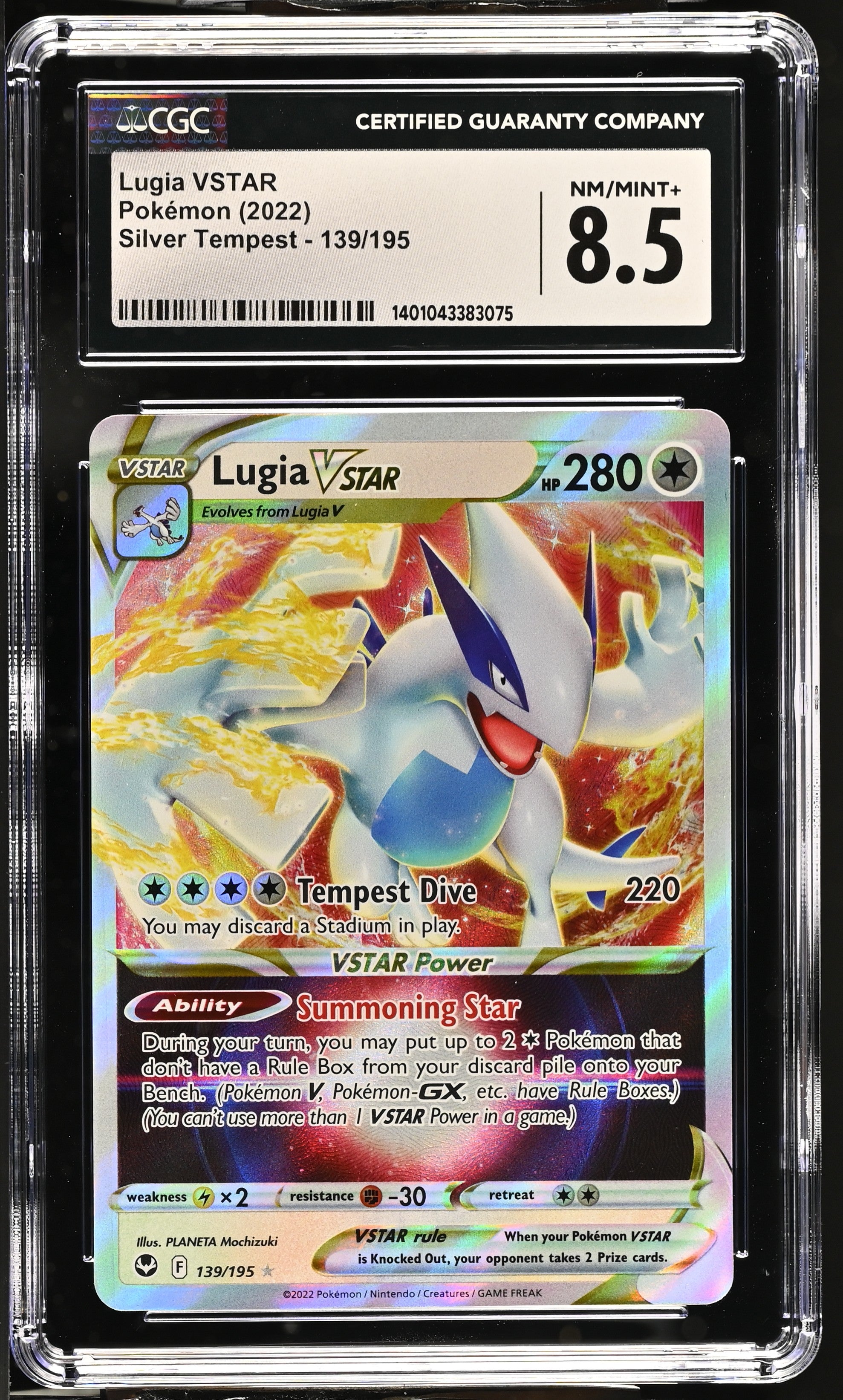 Card Name: Lugia VSTAR

Card Variation:

Set: 2022 Silver Tempest

Card #: #139/195


Please check out our other listings for more great Pokémon cards.