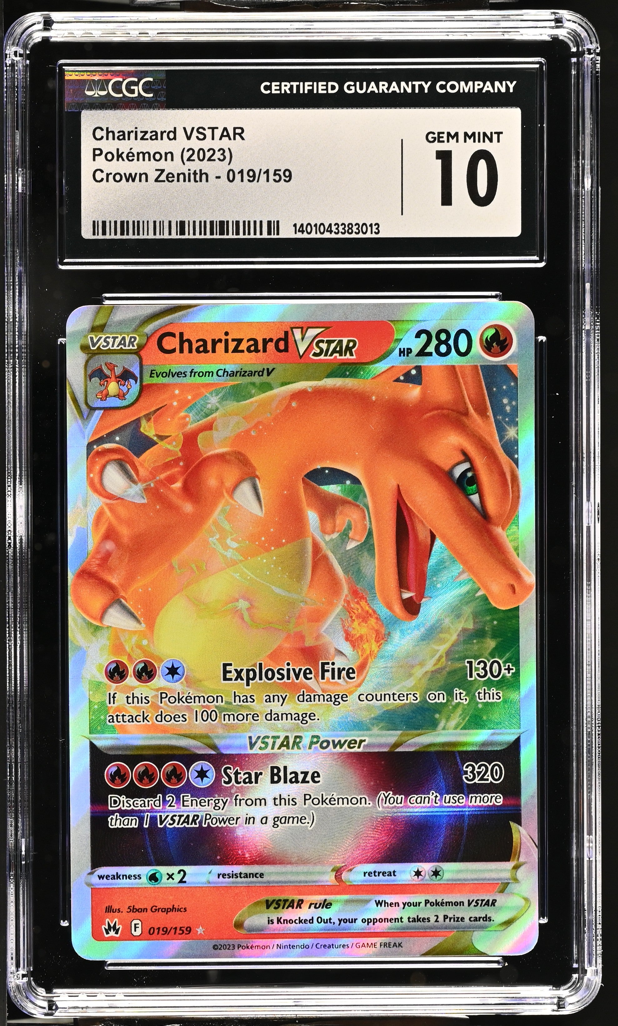 Card Name: Charizard VSTAR

Card Variation:

Set: 2023 Crown Zenith

Card #: #019/159


Please check out our other listings for more great Pokémon cards.