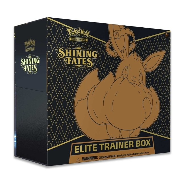 Shiny Pokémon are so extraordinary that they’re almost never seen, and Trainers who catch them are considered quite lucky…and yet they can be yours in the Pokémon TCG: Shining Fates expansion! More than 100 Shiny Pokémon appear on beautiful etched cards—alongside more than 30 Pokémon V and Pokémon VMAX, including the spectacular Shiny Charizard in its Gigantamax form! Seize your destiny and expand your collection with the Shining Fates expansion!
