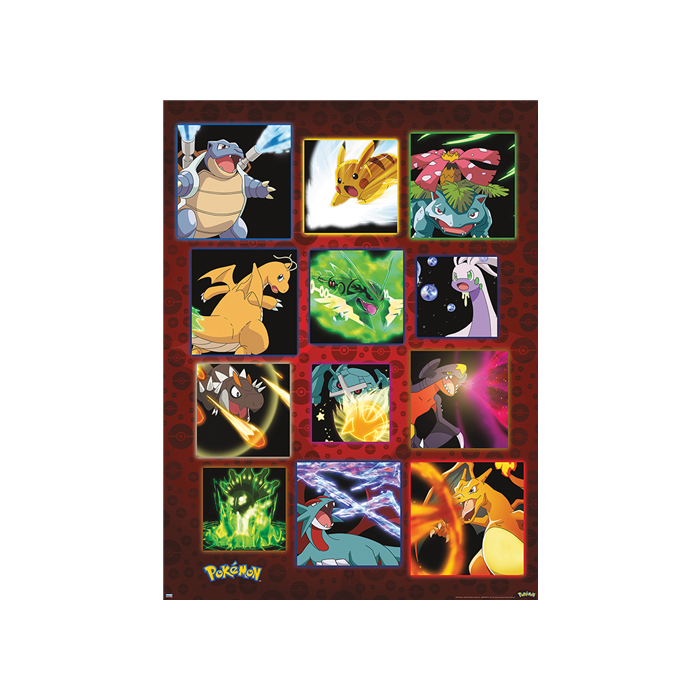 Pokemon – Kanto Region Poster (22.375in x 34in)